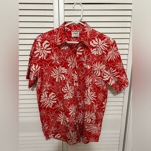 Hurley Men’s Small red aloha shirt
